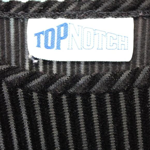 Top Notch Vintage 90s Velour Semi-Sheer Top Size Large - Picture 3 of 5